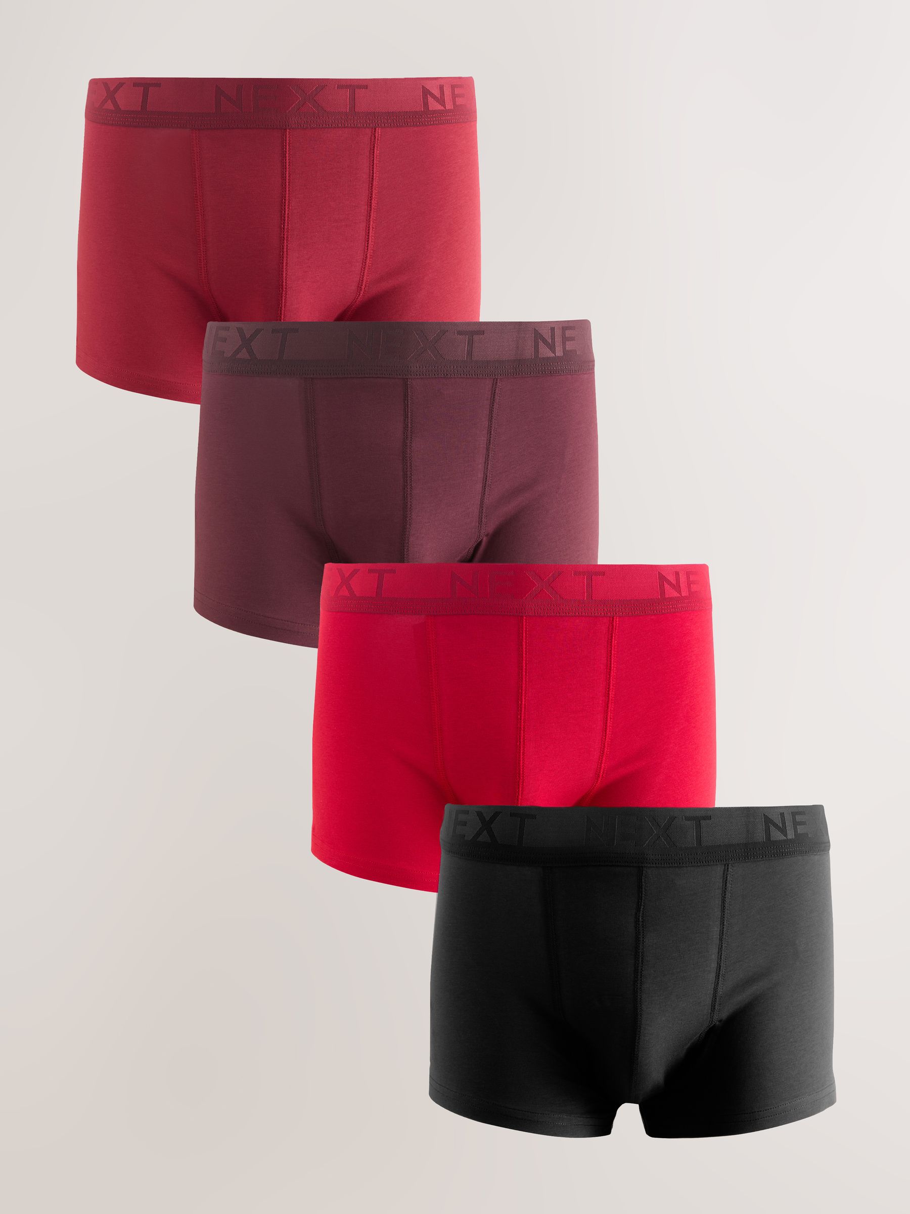 Rood - 4 Hipsterboxershorts
