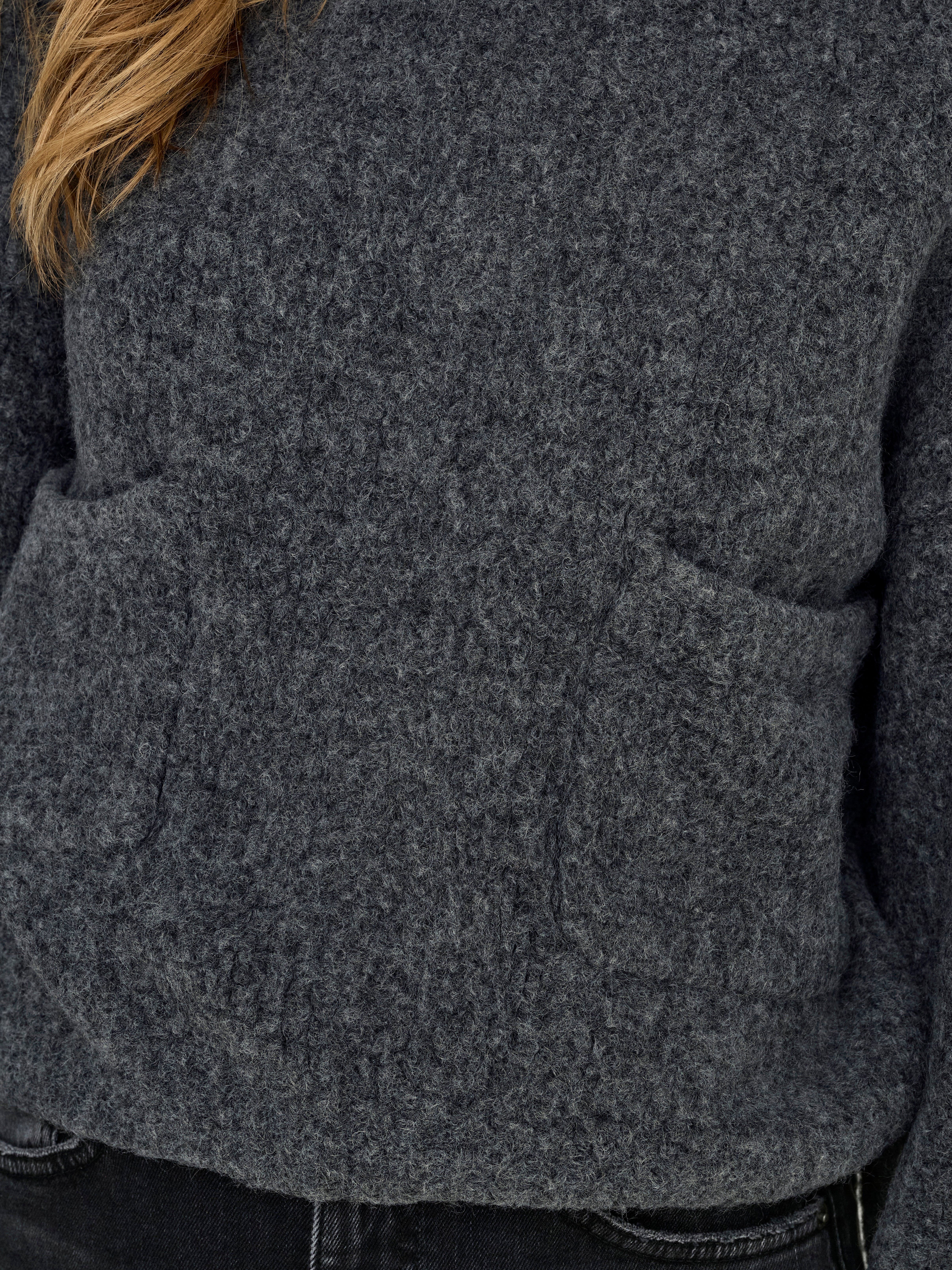 ONLPIE Strickpullover Dark Grey Melange