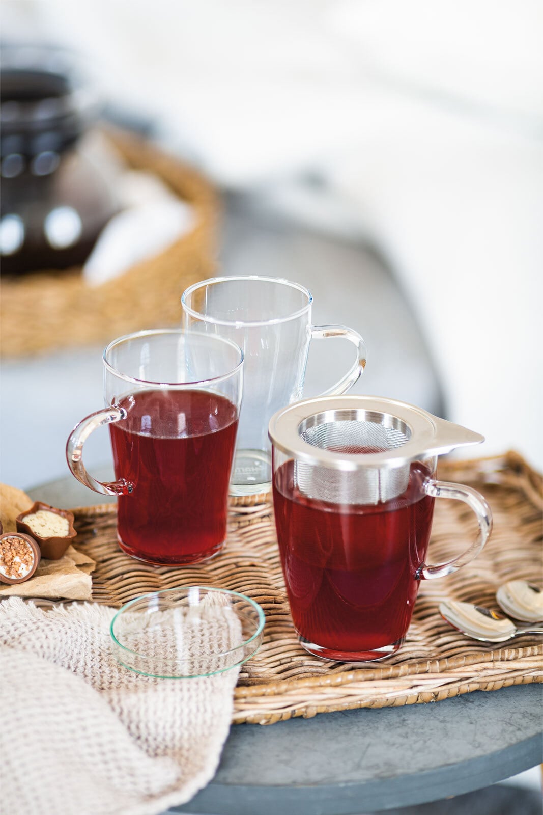 BOHEMIA SELECTION Tee-/ Kaffeeglas ORION 2er Set Glas