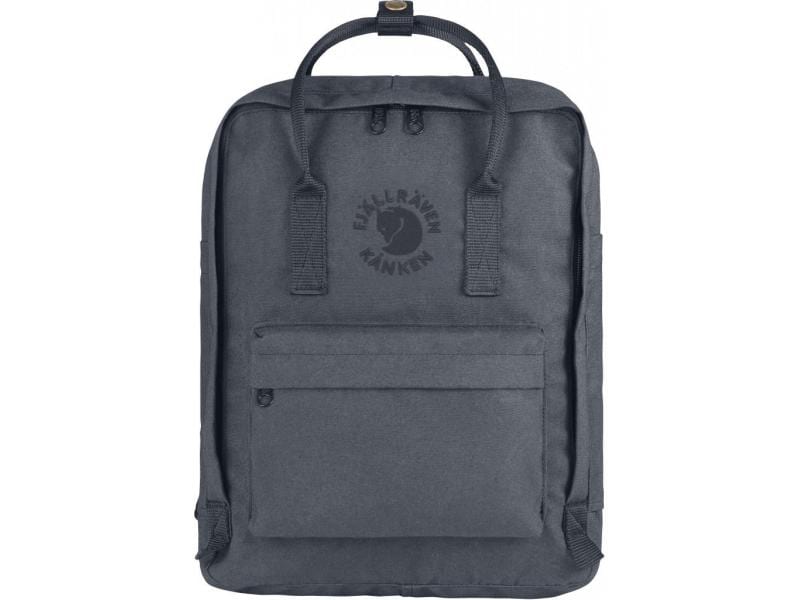 Fjällräven Freizeitrucksack Re-Kanken 16 l, Dunkelgrau Rucksack aus recycelten Plastikflaschen