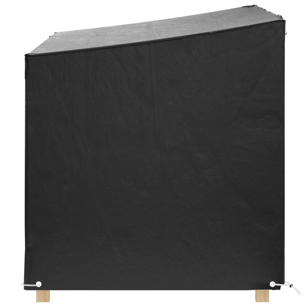 Housses de balancelle 2 pcs 12 œillets 215x150x130/150 cm pe