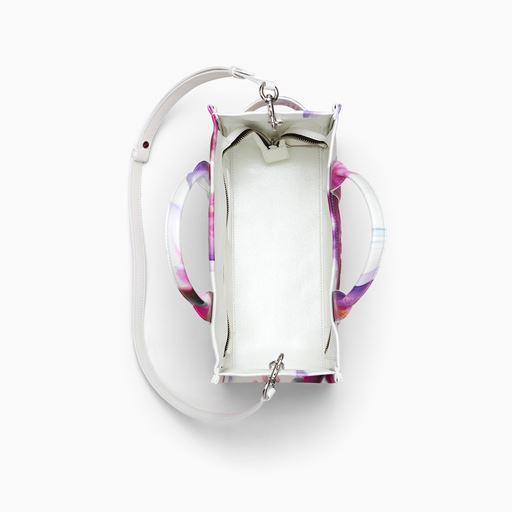 Marc Jacobs The Future Floral Leather Medium Tote Bag, White Multi