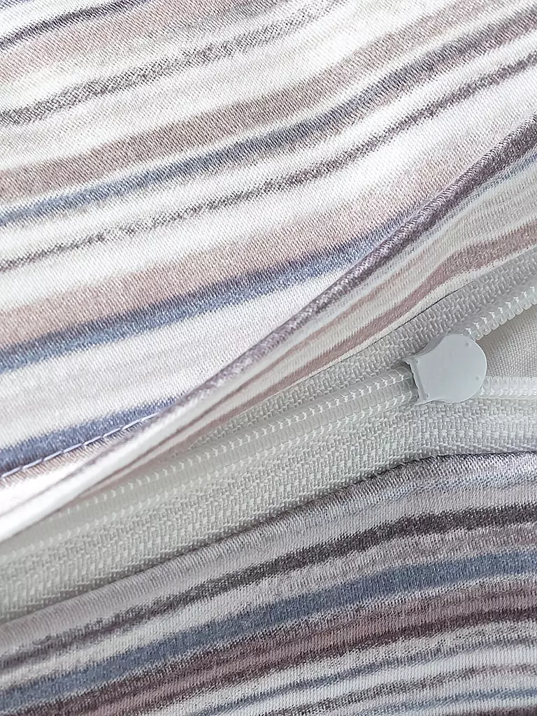 JOOP Satin Bettwäsche VIVID 70x90cm/140x200cm Stone grau