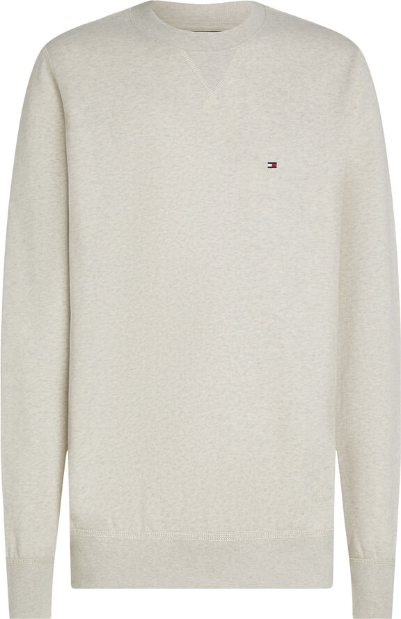 Tommy Hilfiger ESSENTIAL FLEECE CREWNECK Heathered oatmilk