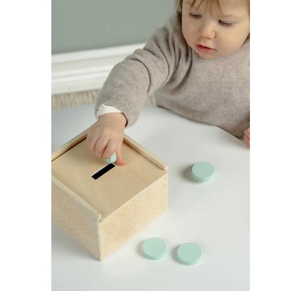 (4-tlg. Set) Kinder Holz Spielzeug Lern Spielbox Montessori Motorikspiel (T295) - 12 - 18 Monate
