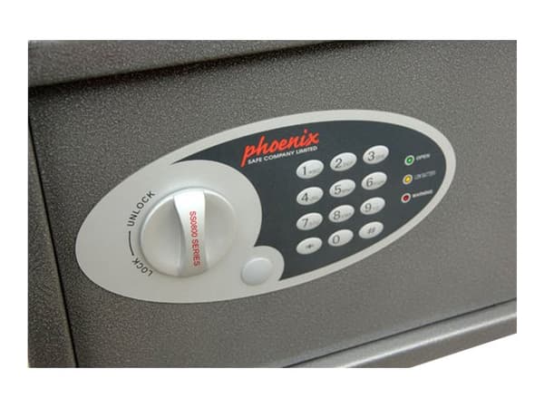 Phoenix Vela SS0802E - Pengeskap - stål - metallisk grafitt