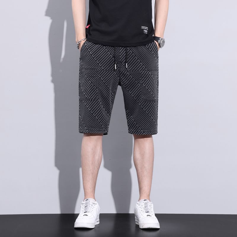 Lefitt - Mid Rise Shorts met patroon