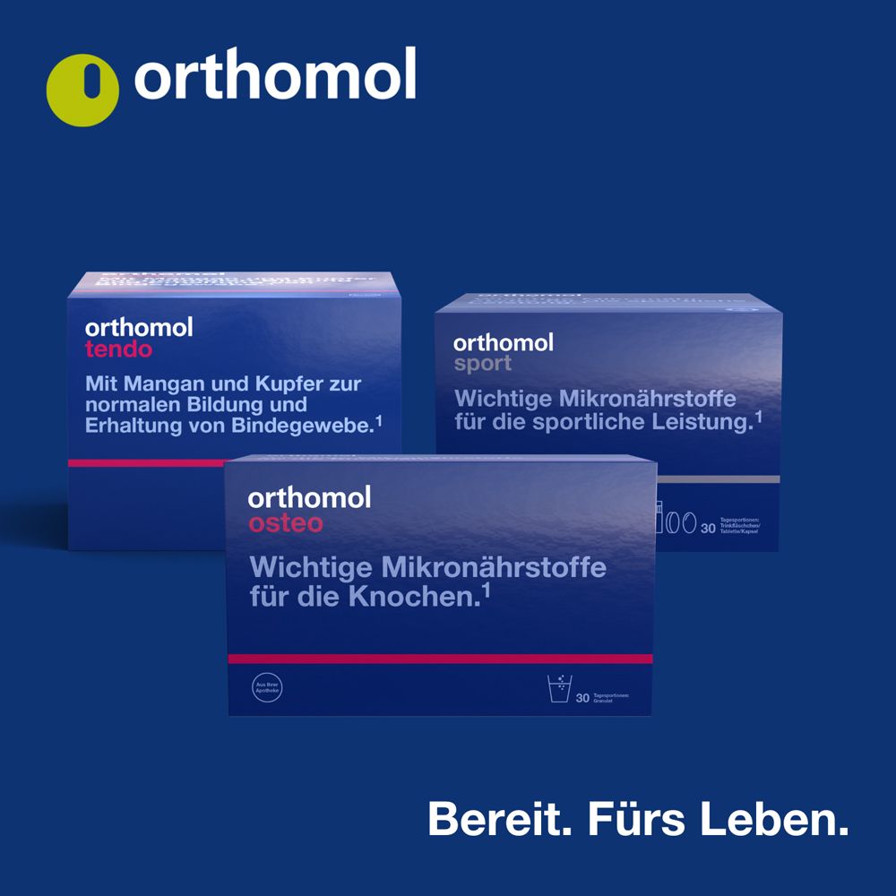 Orthomol chondroplus - Nährstoffe für Knorpel und Knochen - mit Glucosamin-, Chondroitinsulfat und Hyaluronsäure - Granulat/Kapseln
