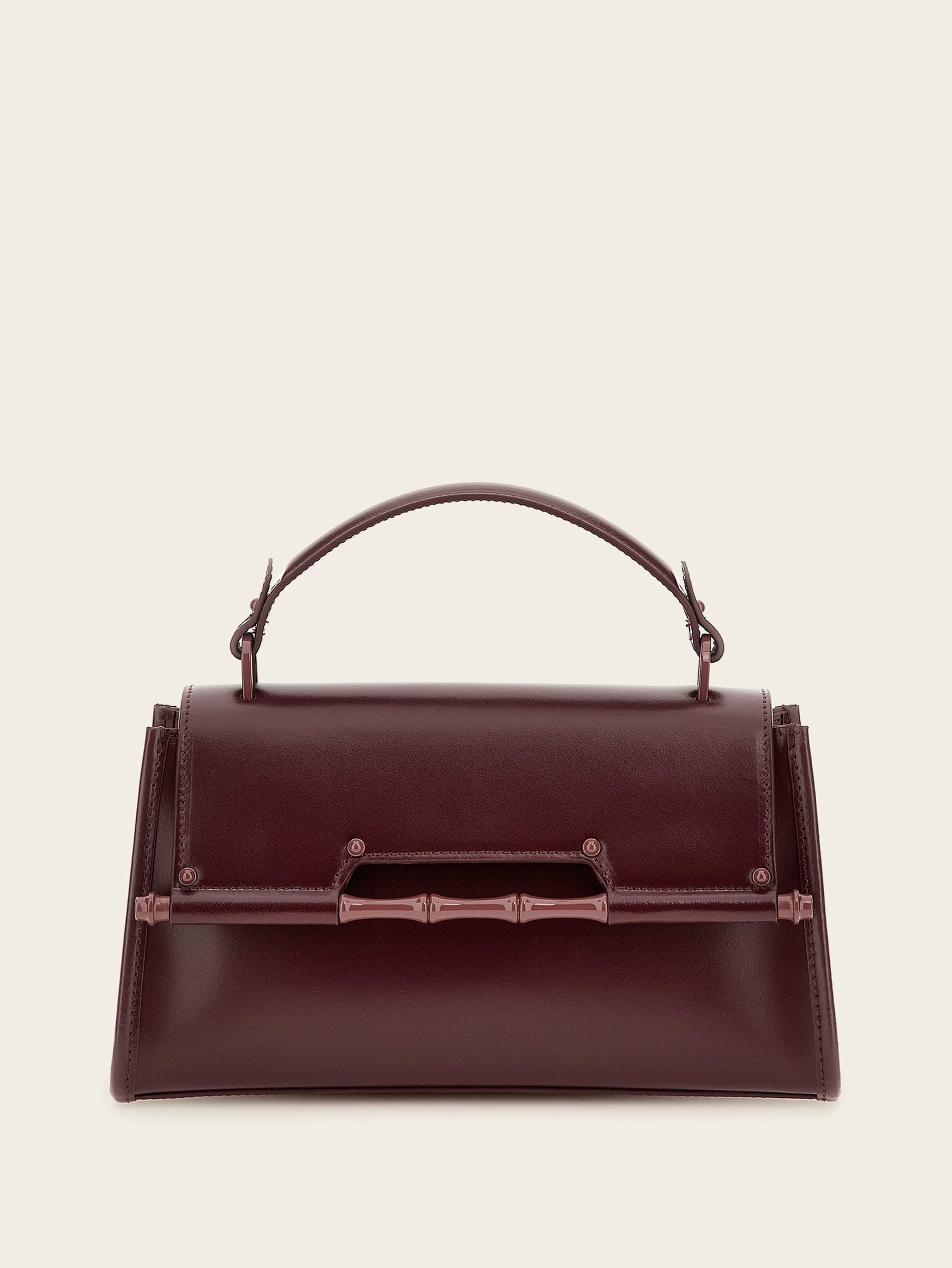 Bolsa de couro de bambu Iris