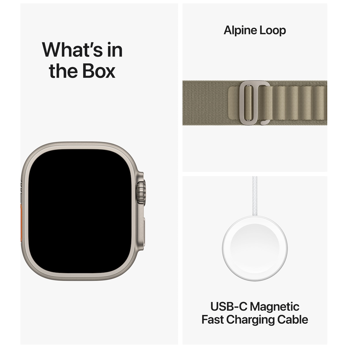 Apple Watch Ultra 2 49mm GPS+CEL Titanium M (Oliven/Alpine Loop)