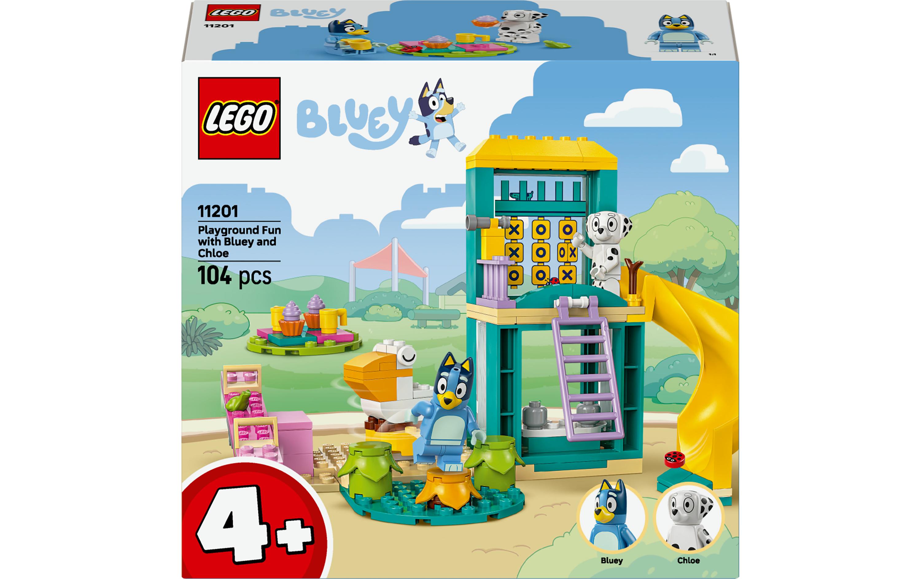 Bluey und Chloe auf dem Spielplatz 11201Bau- und Spiel-Set für Kinder