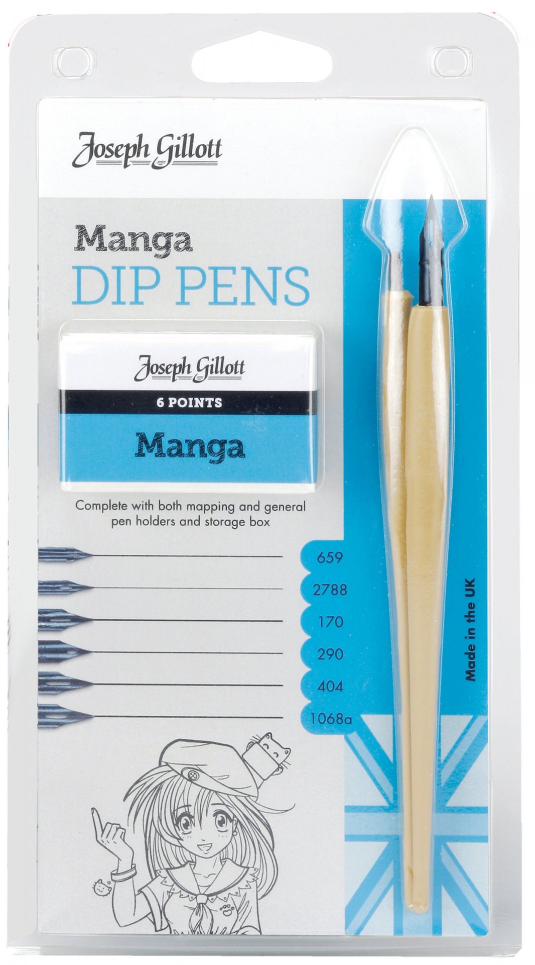 Joseph Gillot Manga Zeichenfeder-Set