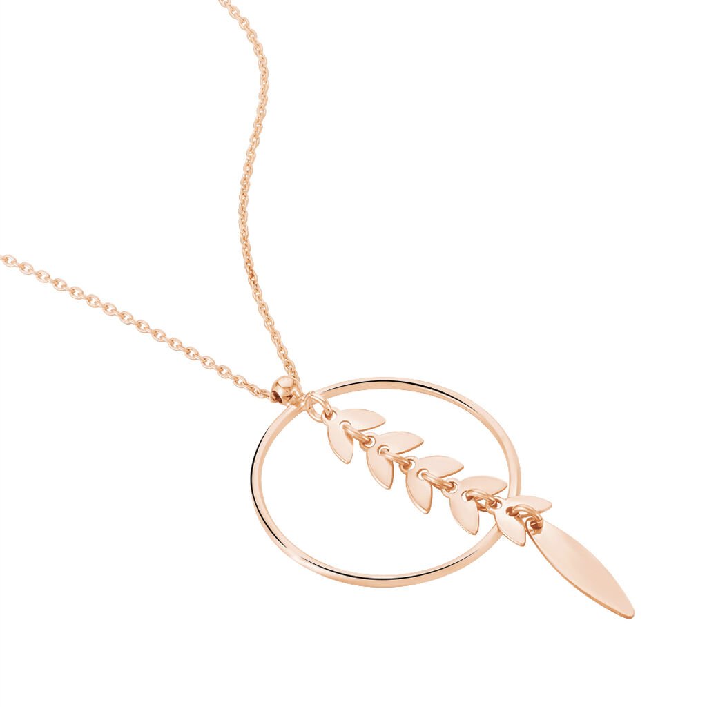 Collier Auxanne Argent Rose