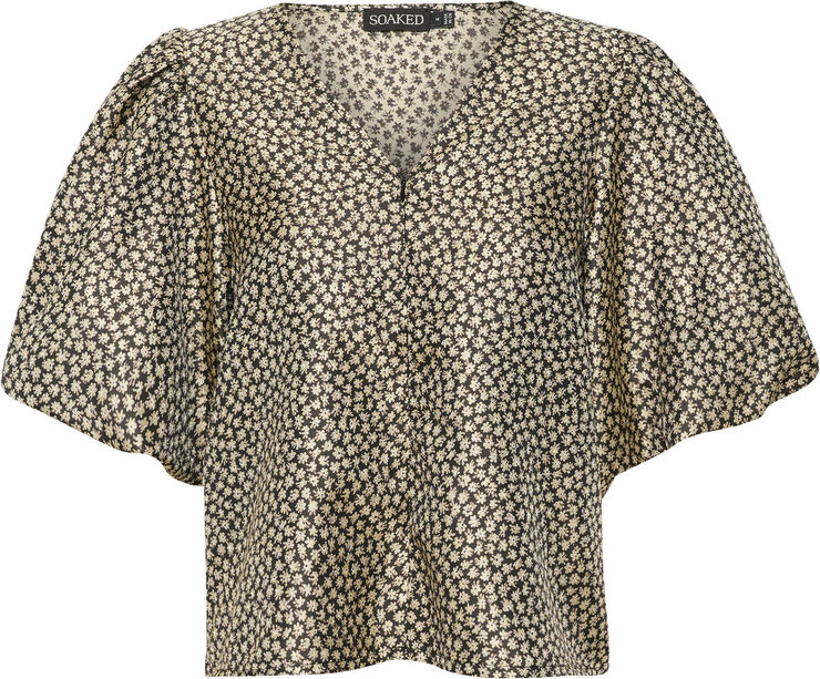 Soaked in Luxury SLKaela Blouse Flower jacquard