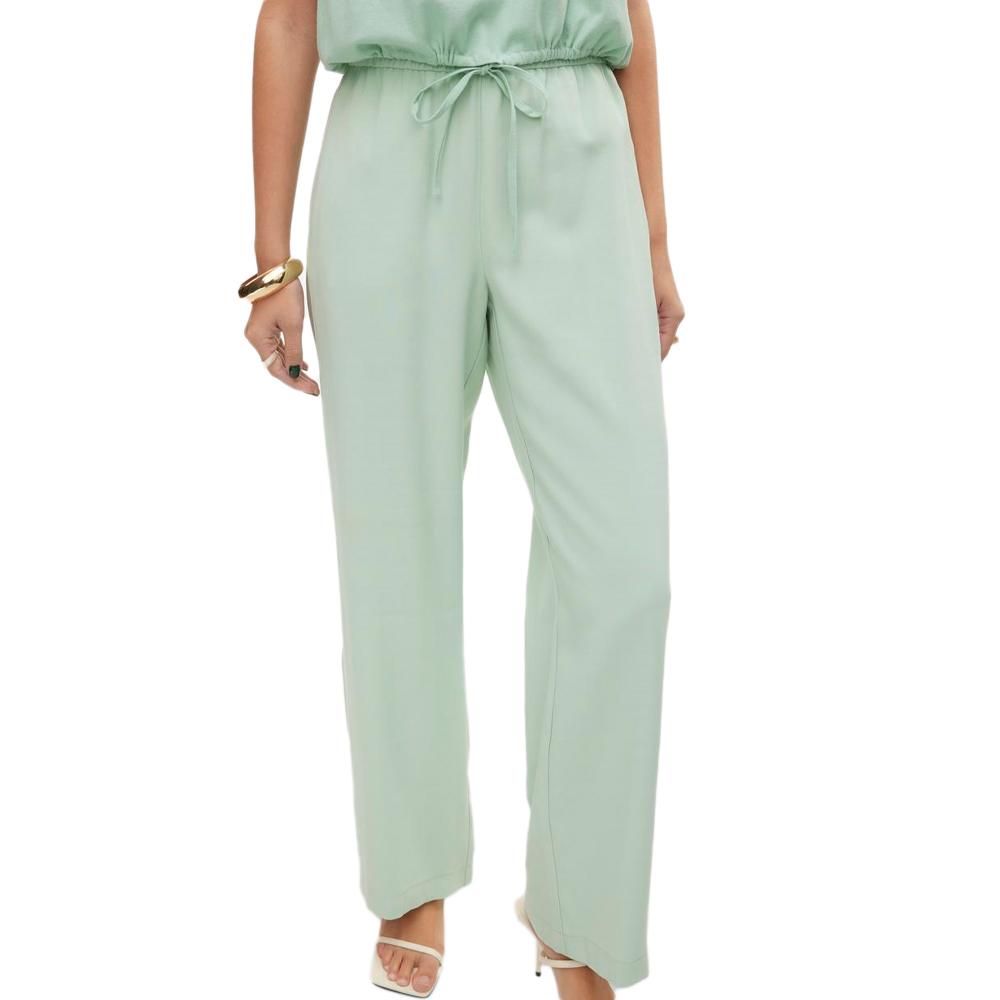 Vero Moda Pantalon Fluide Vert Femme Vero Moda Carmen