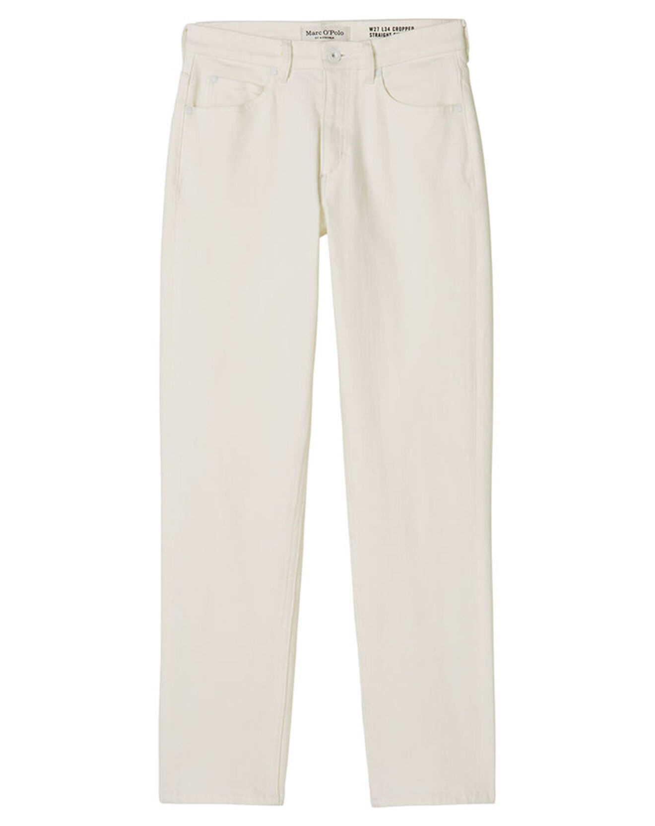 Marc O'Polo Jean Straight Taille haute Crop blanc