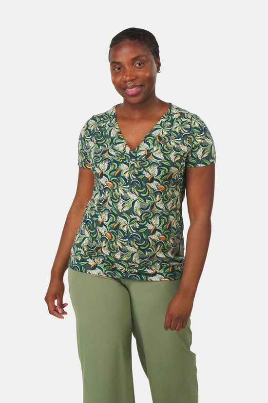 Tranquillo Tranquillo V-hals T-Shirt Dames