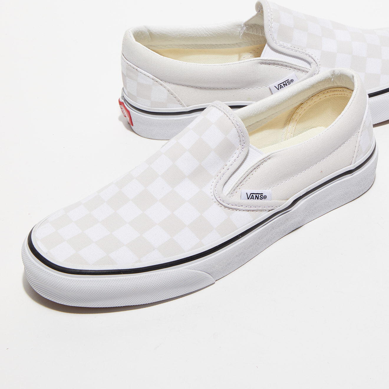Vans Baskets Classic Slip-On beige/blanc
