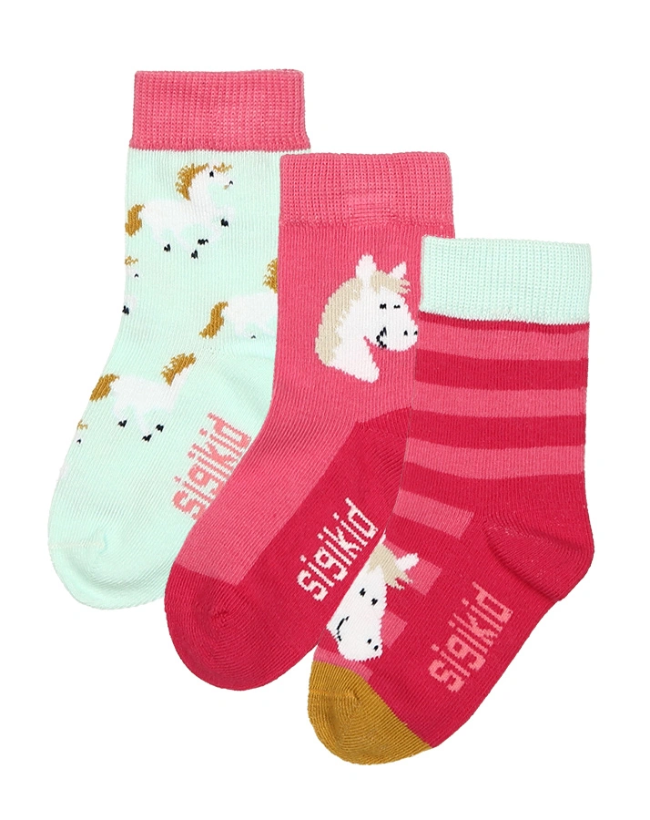Socken SPARKLING PONY 3er-Pack in bunt