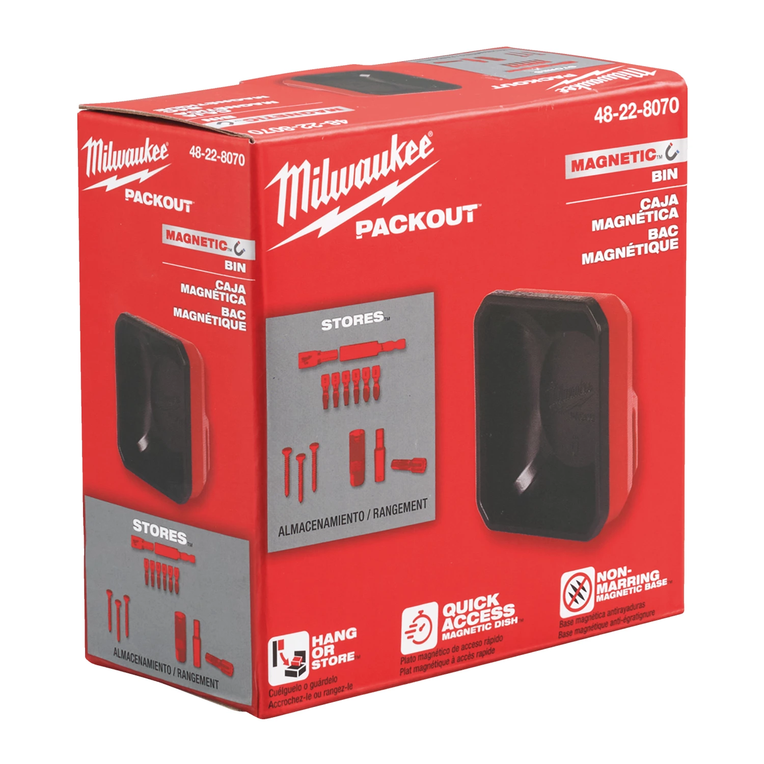 Milwaukee 4932493380 Packout magnetische bakjes 10x10 cm