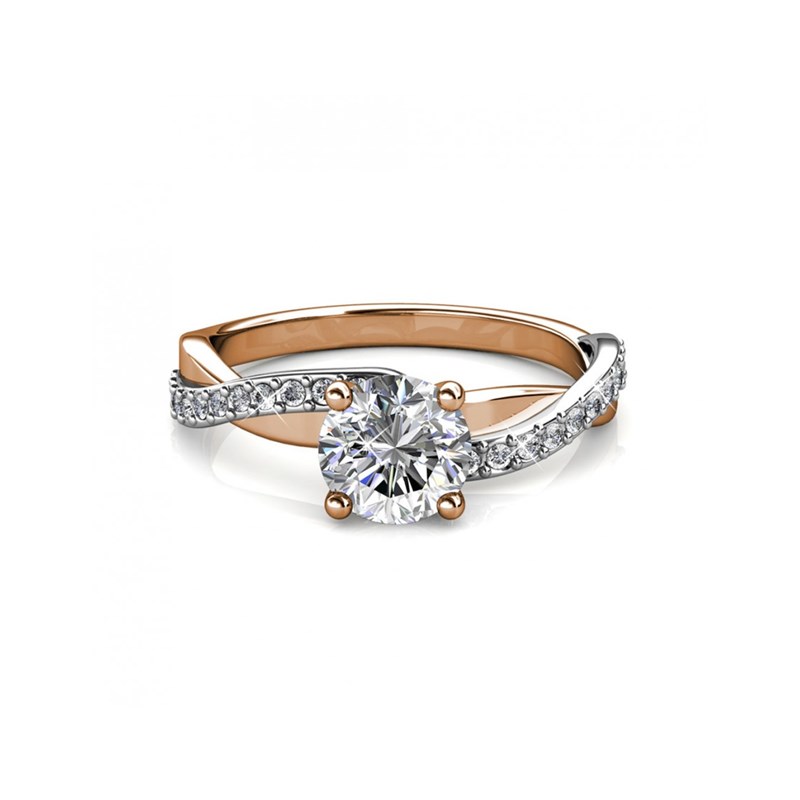 Bague Eleanor - Or Rosé et Multi