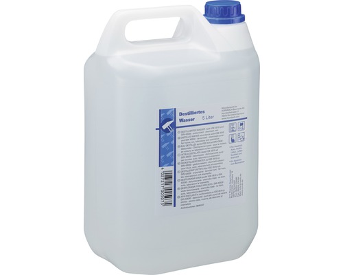Pallet gedestilleerd water met 144 x 5 liter jerrycans (720 liter) volledig gedemineraliseerd