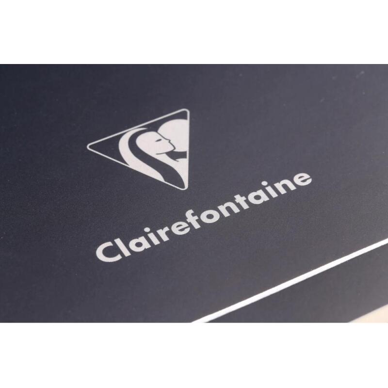 Triomphe PLATINUM carnet piqûre textile A5 96 pages uni papier ivoire 90 g - Bleu