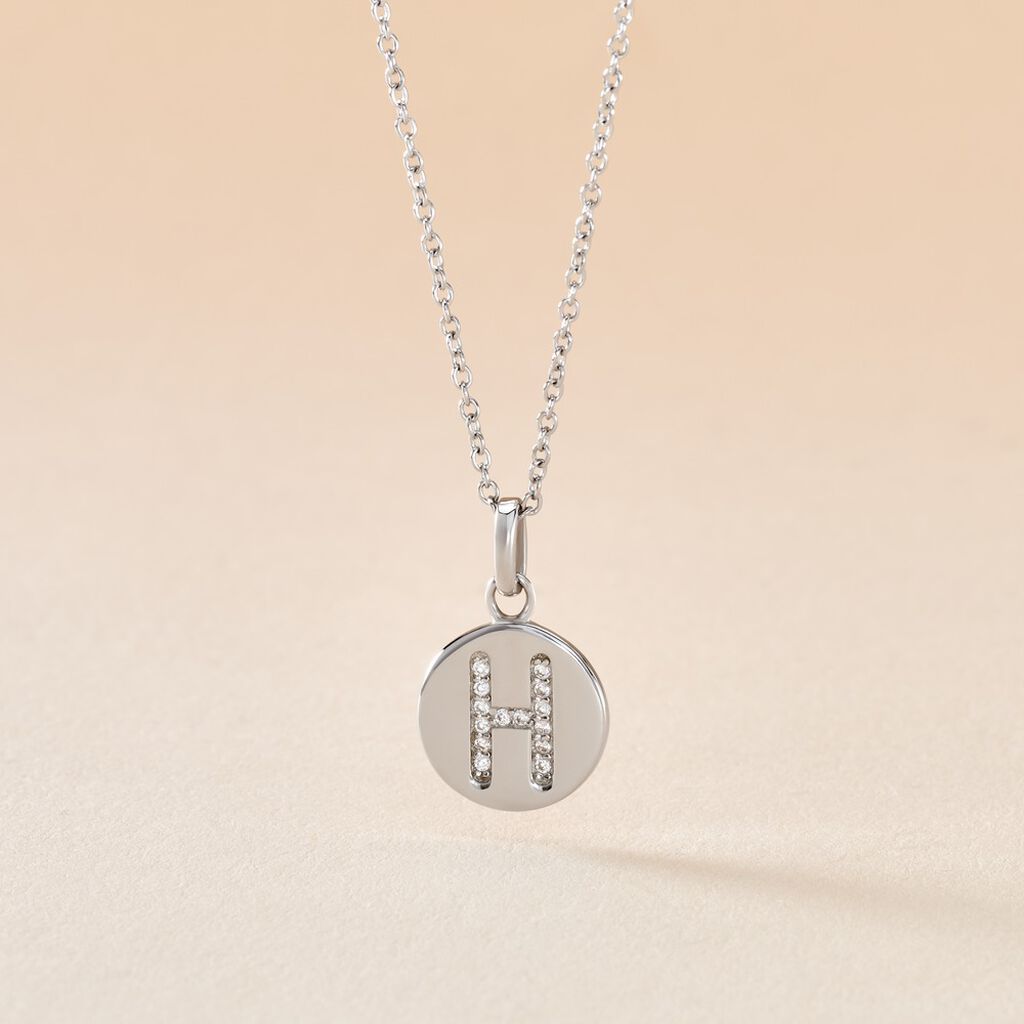 Collier Argent Eugenien Oxydes De Zirconium