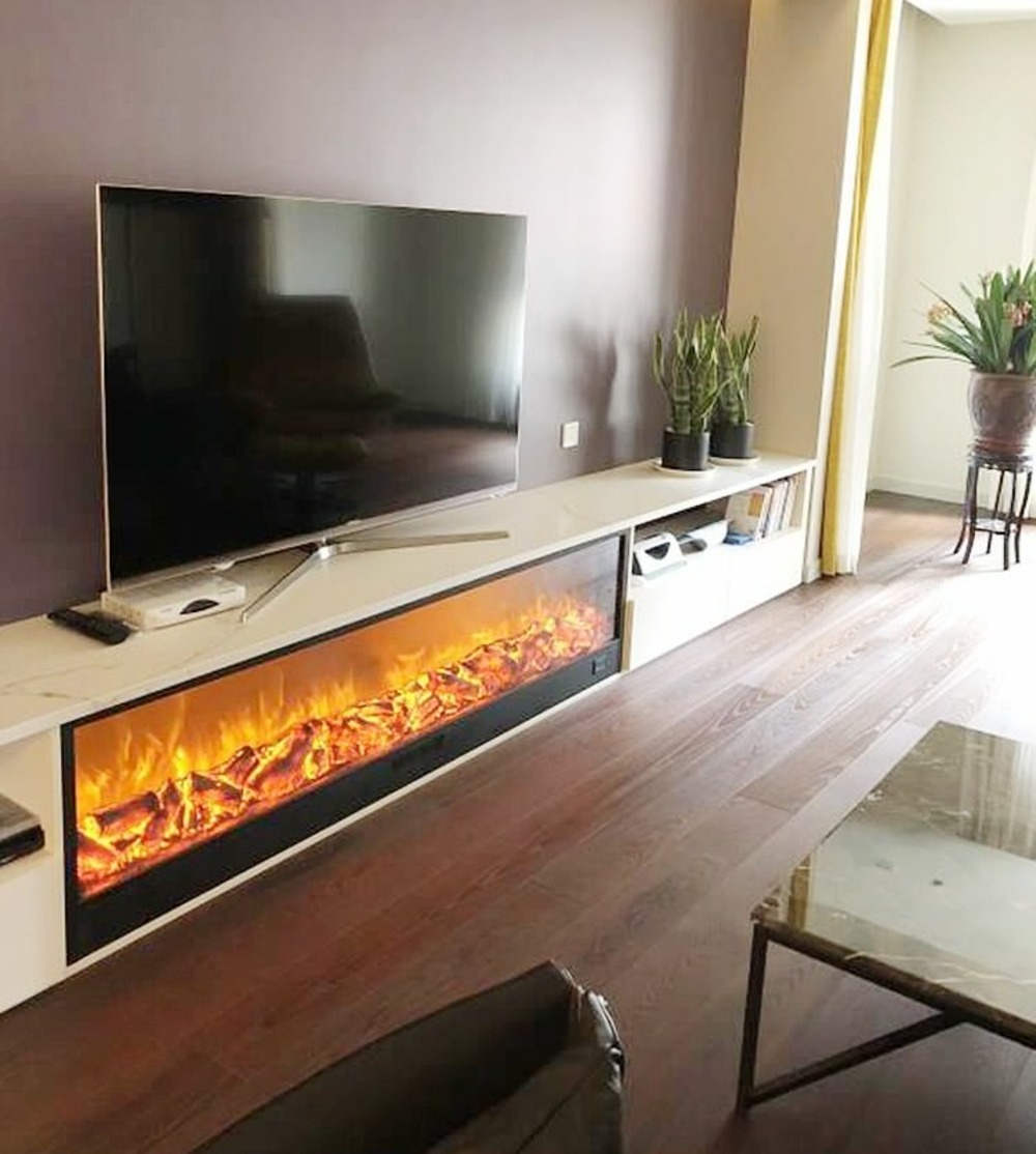 Cheminee electrique encastree 180 cm et 1500w sined caminetto amiata