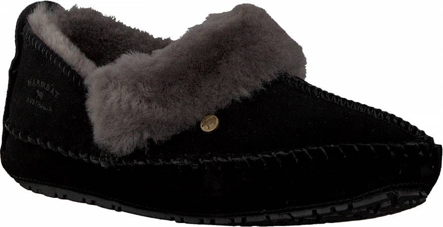 WARMBAT Pantoffels Dames Barrine Maat: 36 Materiaal: Suède Kleur: Zwart