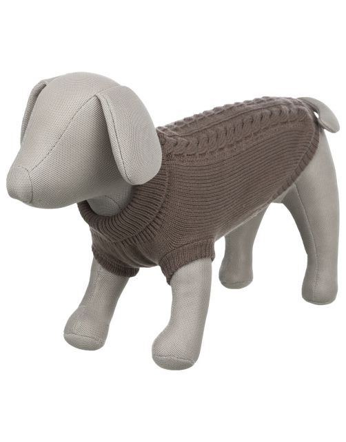 Trixie Trui Kenton Taupe - Hondenkleding