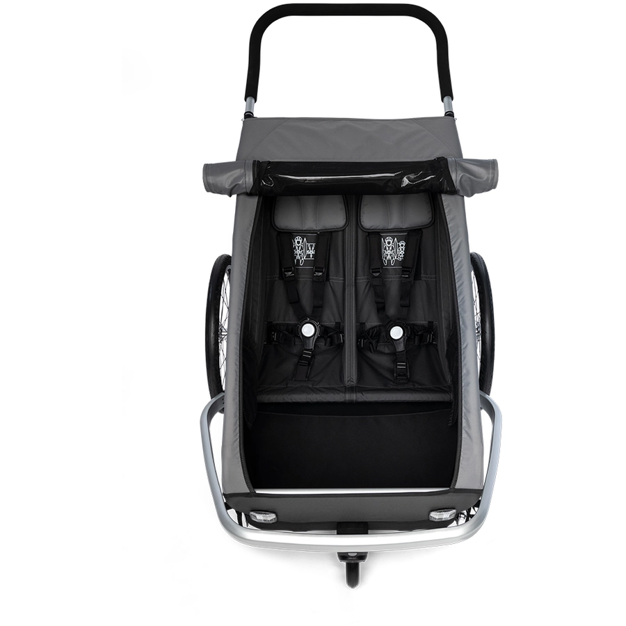 CROOZER Kinderfahrradanhänger Kid Keeke 2 Mountain Grey