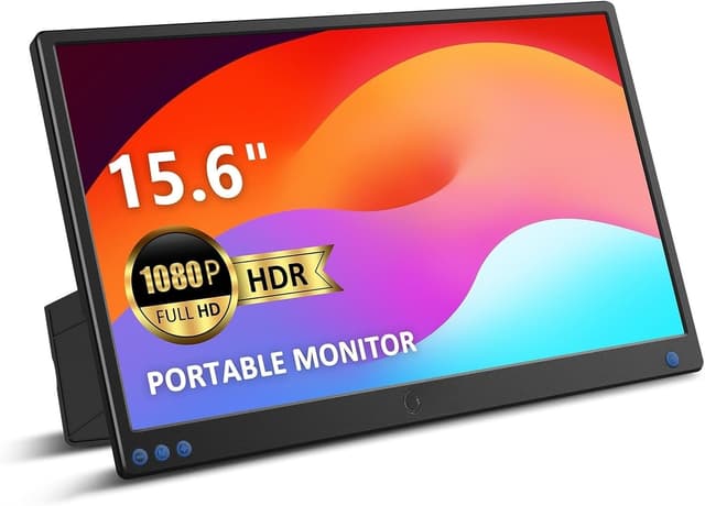 NÖRDIC USB-C & HDMI bærbar LCD-skærm 15,6
