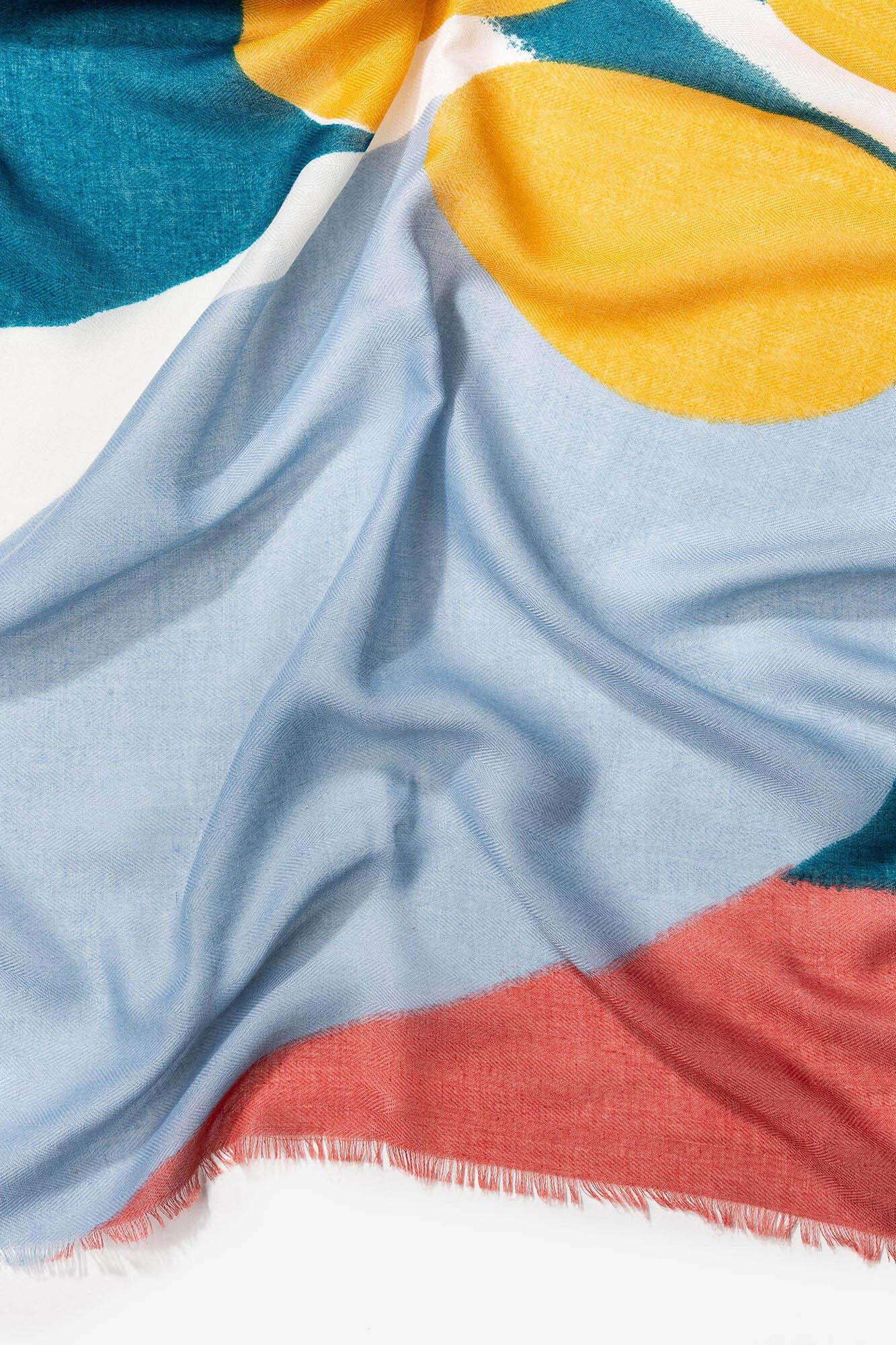 Lenço retangular estampado