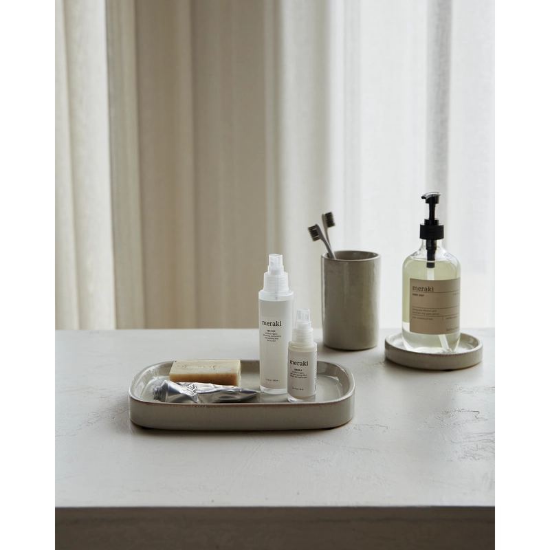Meraki Tray Datura 24,5 x 16,5 x 3 cm - Shellish Grey