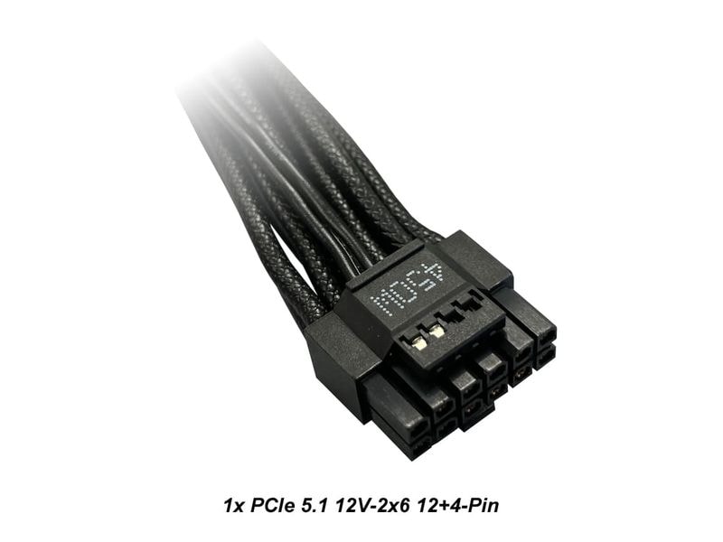 LC-Power Netzteil LC6650G-SI 650 W 80 PLUS GOLD-zertifiziertes vollmodulares ATX-Netzteil