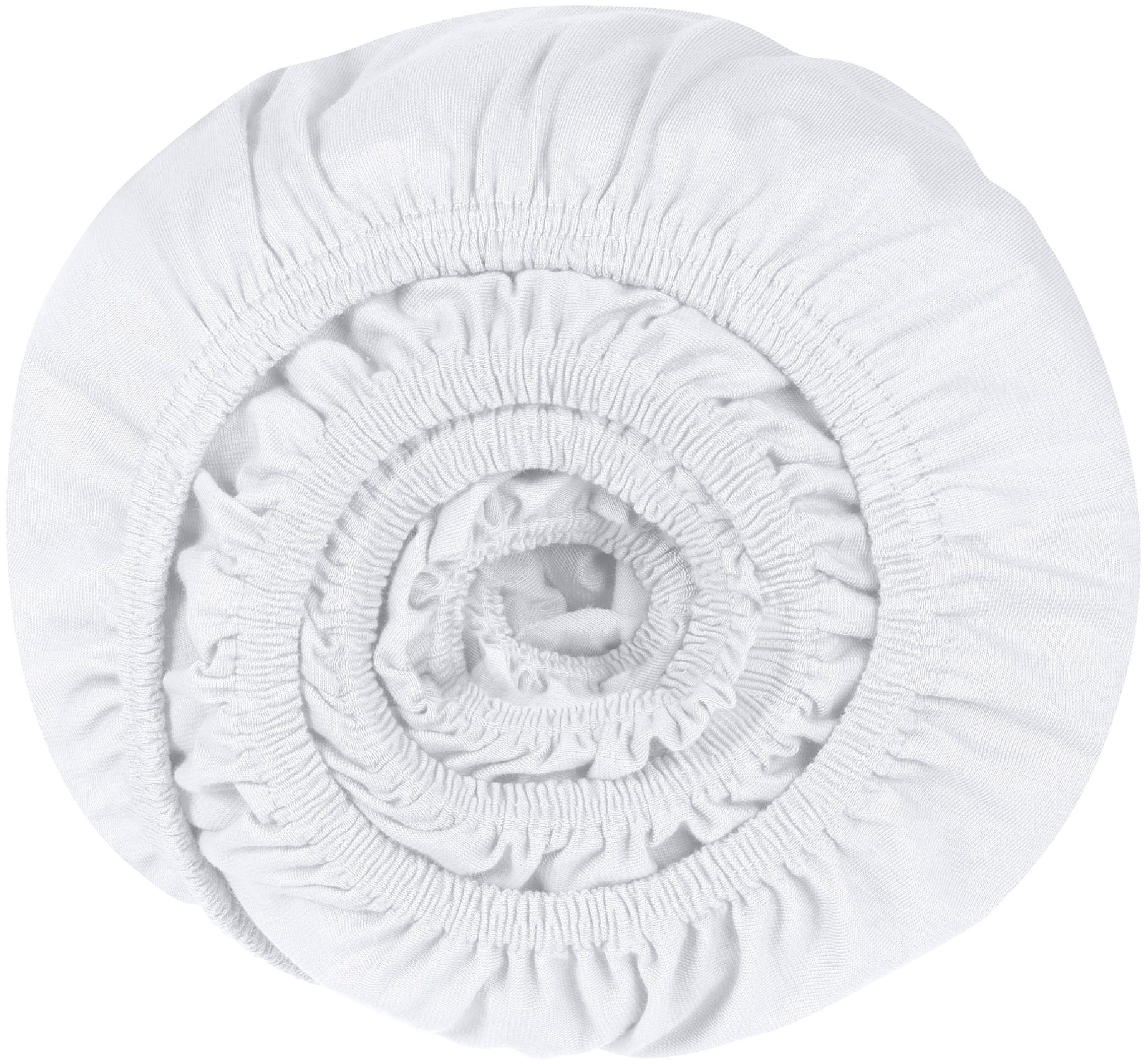 Schiesser Spannbettlaken »Elli aus 97% Baumwolle und 3% Elasthan« für hohe Matratzen und Boxspringbetten, MADE IN GREEN by OEKO-TEX®