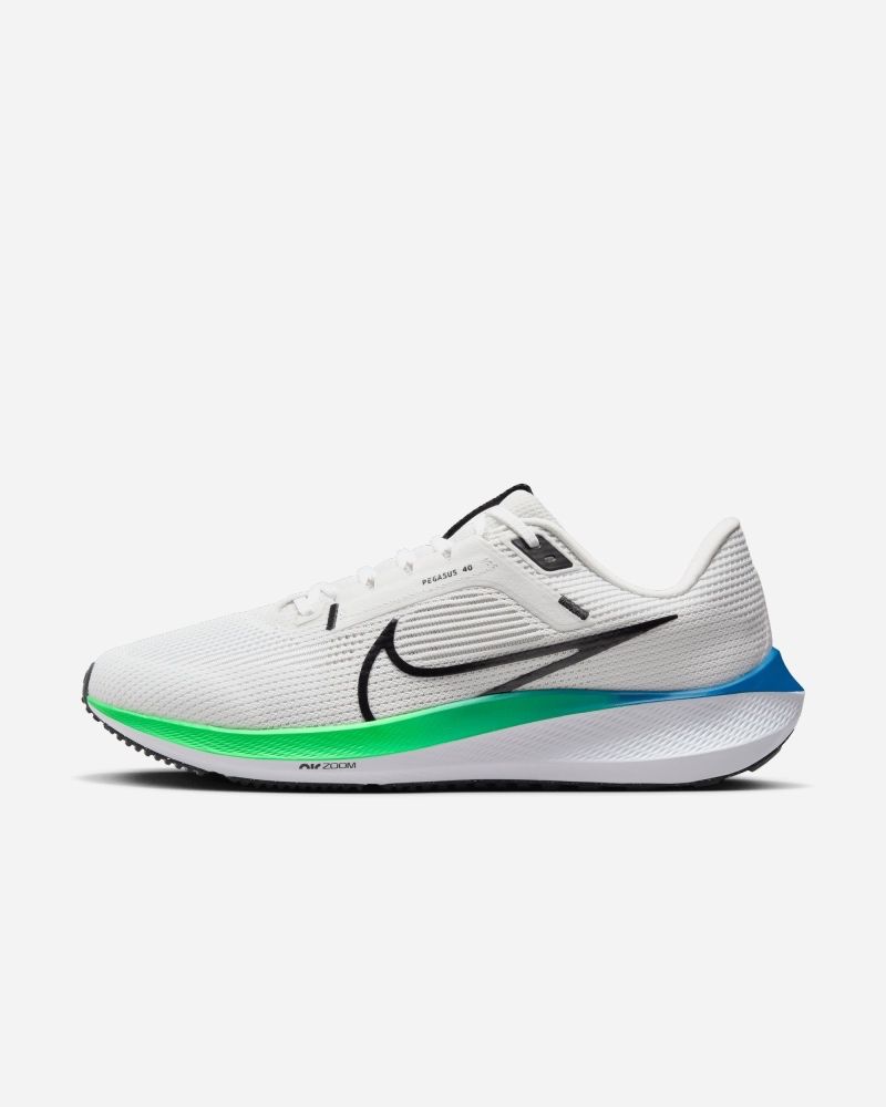 Chaussures de running Nike Pegasus 40 Blanc & Vert pour homme