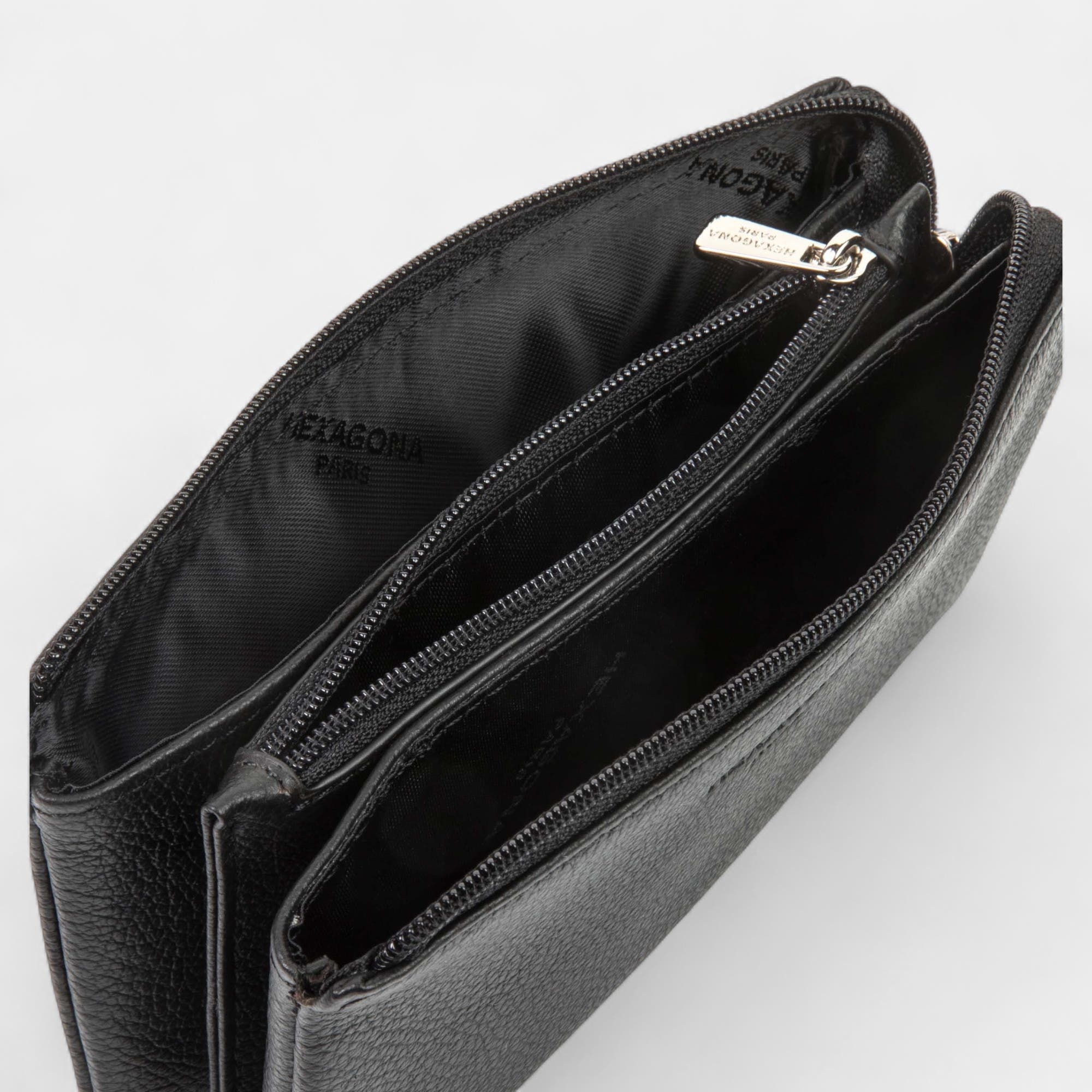 Petite maroquinerie en cuir noir
