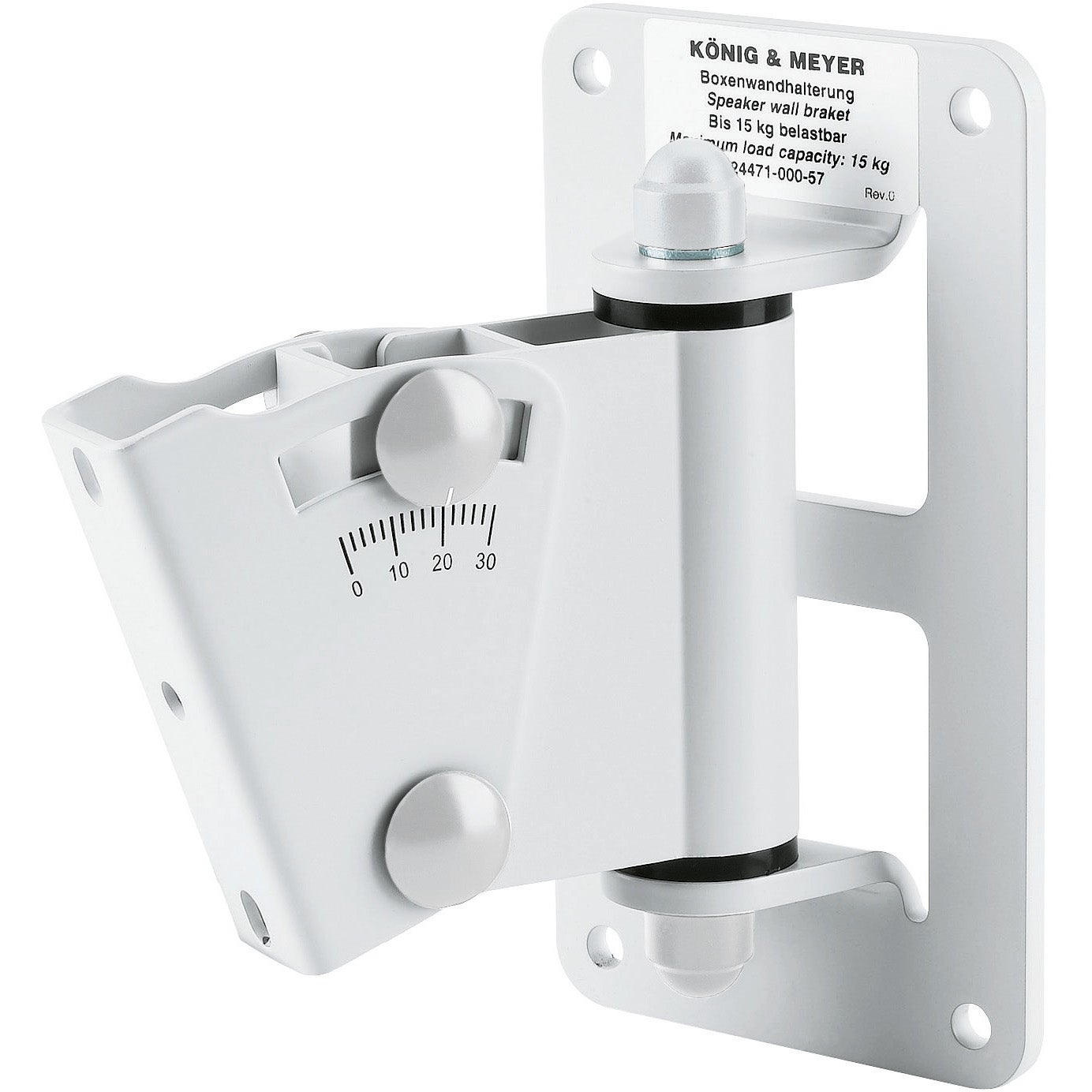 Konig & Meyer 24471 universele luidspreker wandbeugel wit