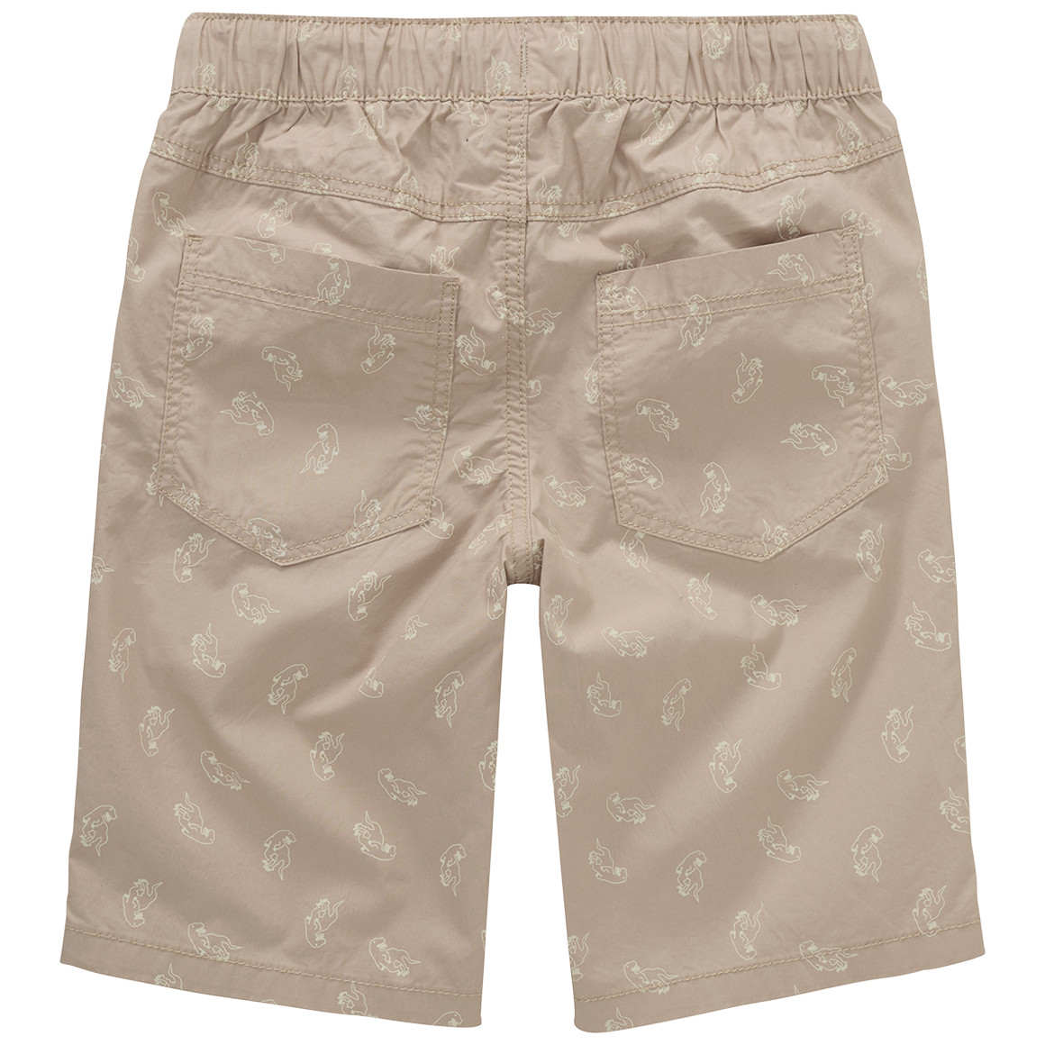 Topolino Jungen Shorts mit Dinosaurier-Prints beige