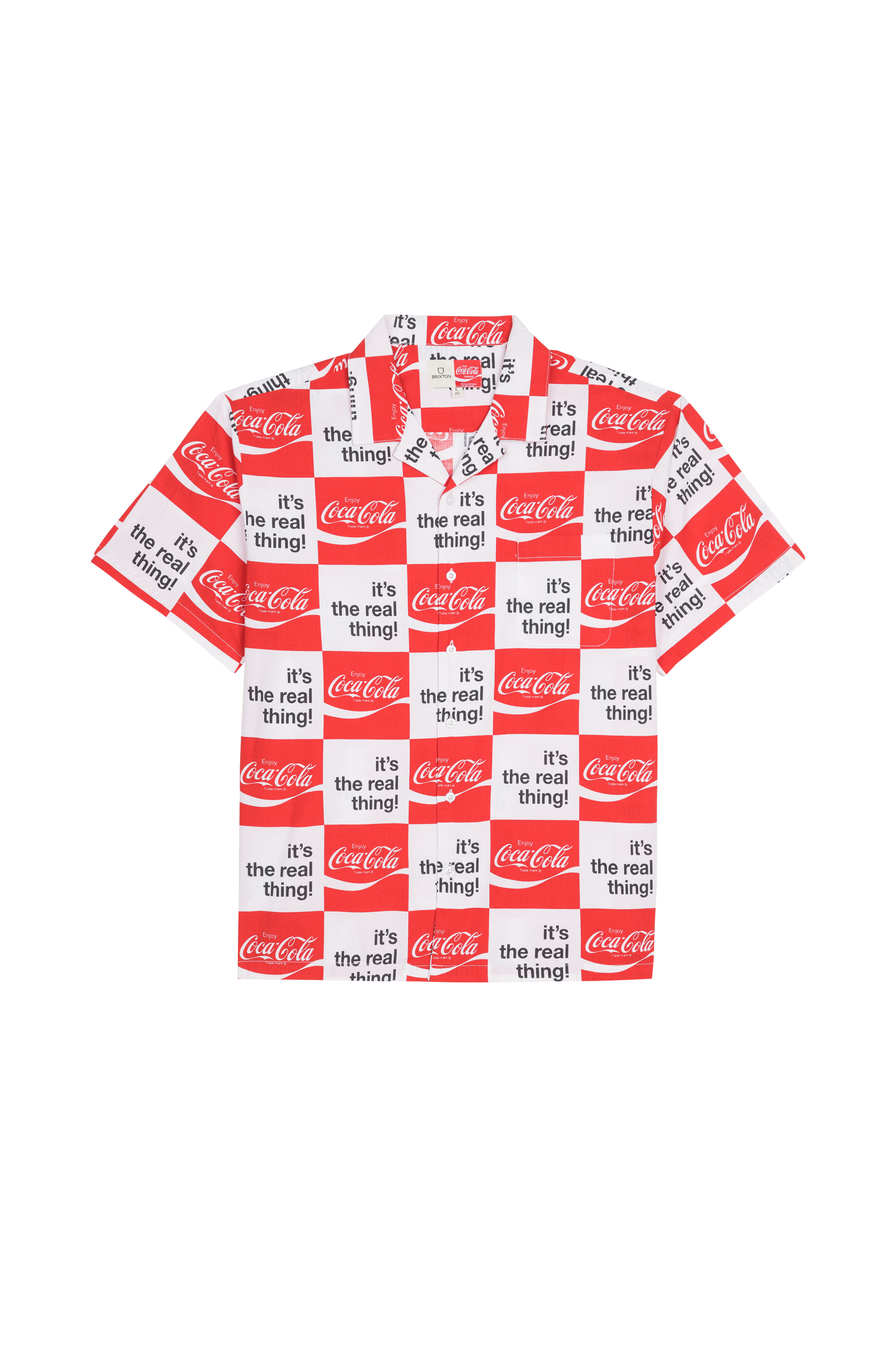 BRIXTON Chemise - Brixton x COCA COLA  BUNKER Blanc