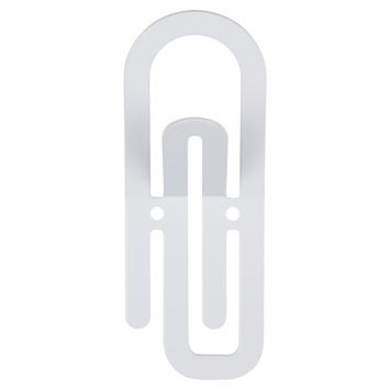 Jashaak enkel Paperclip wit zamak