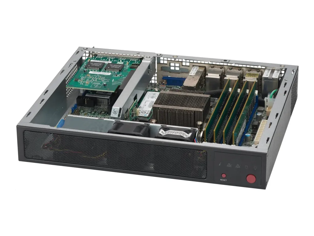 Supermicro SCE300 - Rack-monterbar 1U - FlexATX - sort