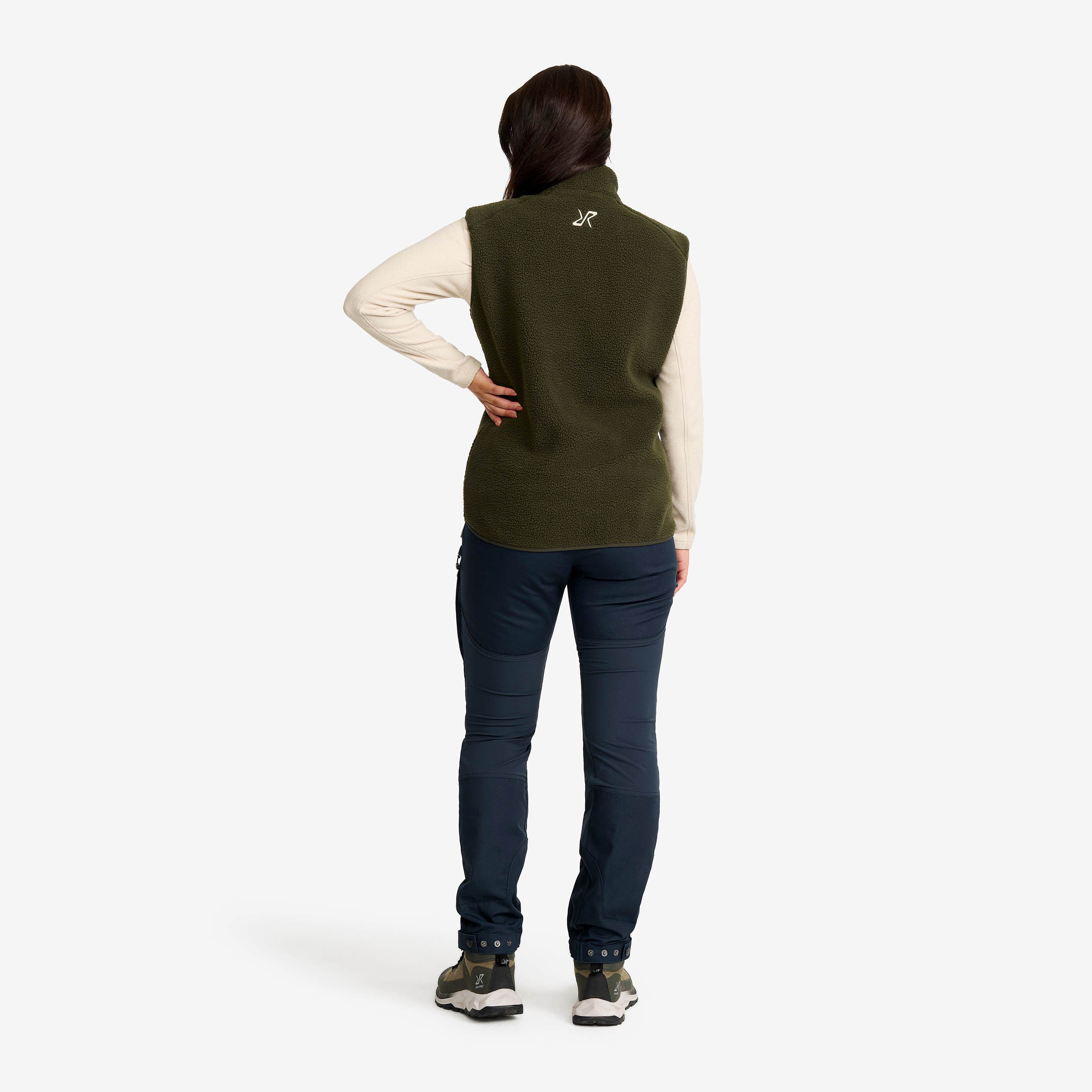 Canyon Full-zip Pile Fleece Vest Dame Forest Night