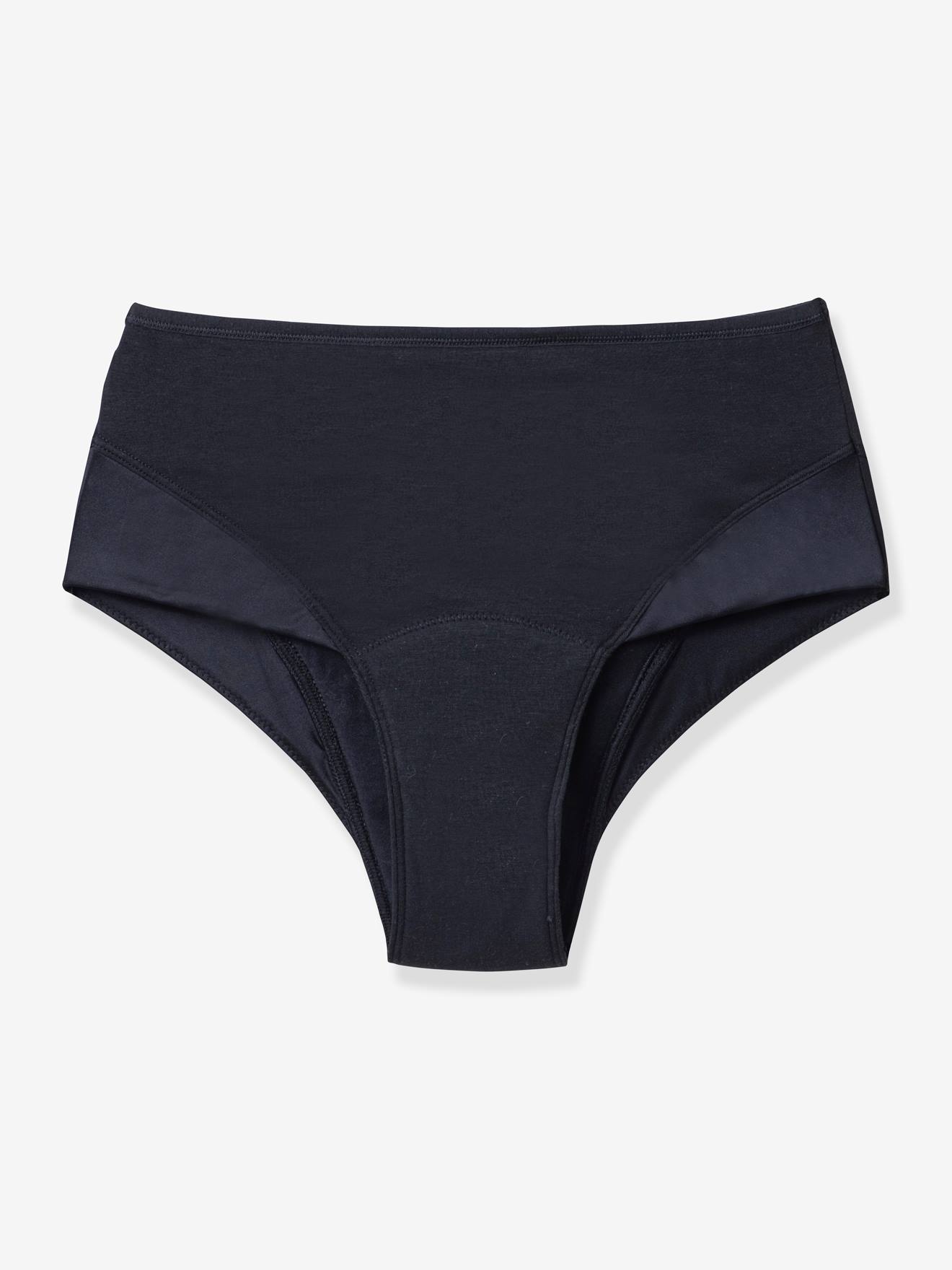 Calcinha menstrual de cintura alta Montana HERLOOP (fluxo moderado/intenso) preta