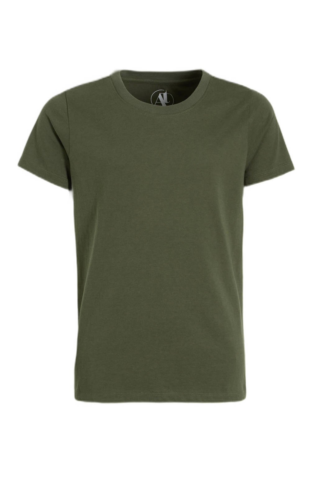anytime T-shirt donkergroen