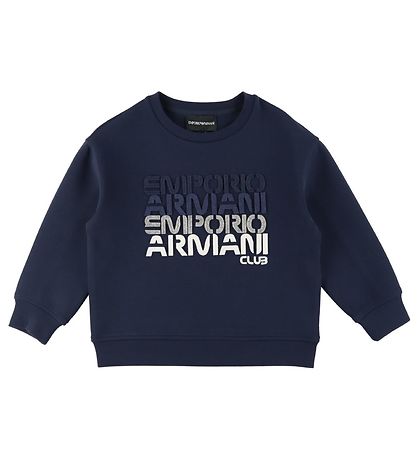 Emporio Armani Pullover - Dress Blue m. Text