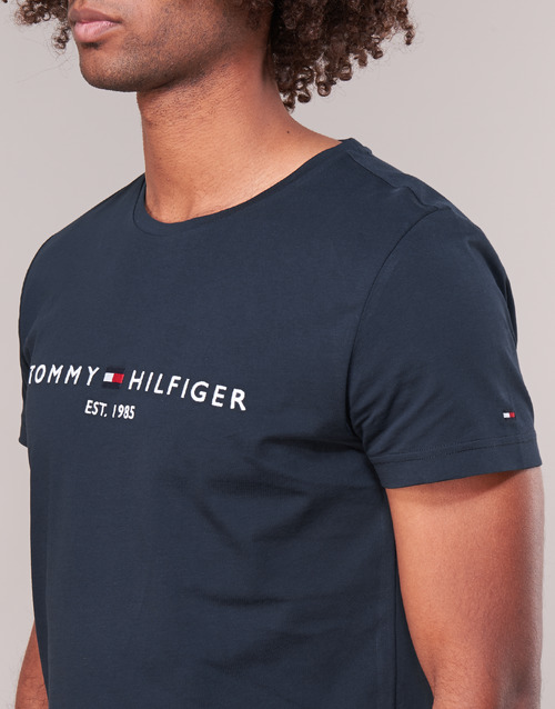 Tommy Hilfiger - TOMMY FLAG HILFIGER TEE Marino
