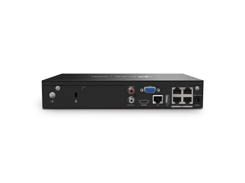 TP-Link Netzwerkrekorder PoE VIGI NVR1004H-4P 0 TB, 4 Kanal VIGI 4-Kanal-PoE-Netzwerk-Videorekorder